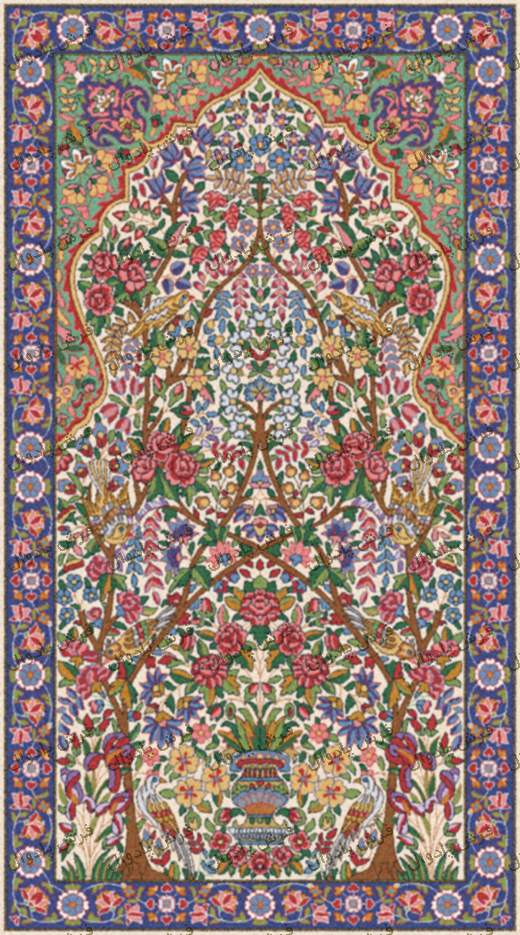 Homayoon 120 dar 220 cm 75 joft kerem W1