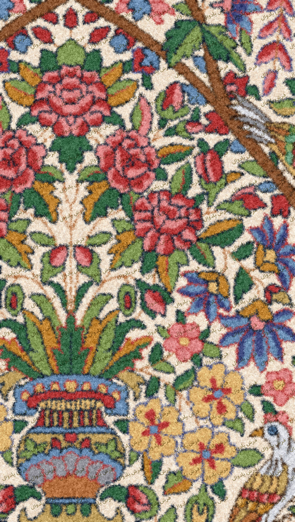 Homayoon 120 dar 220 cm 75 joft kerem W2